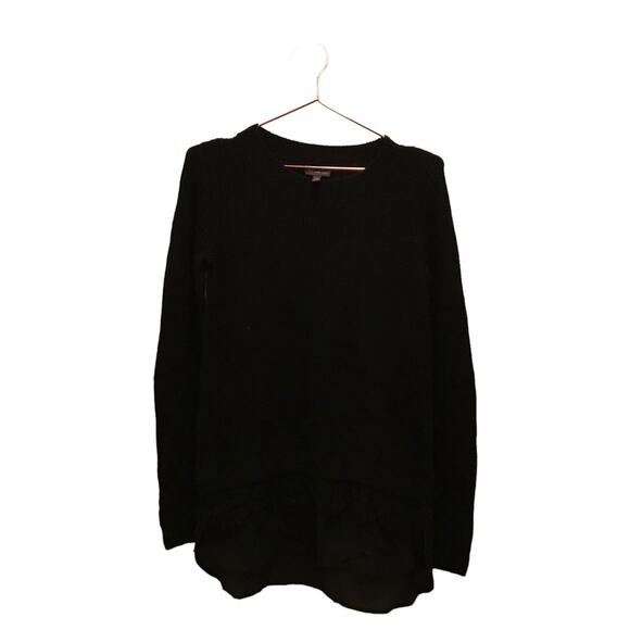The limited tunic knit cashmere blend sweater with multi fabric layers XS - Picture 1 of 7